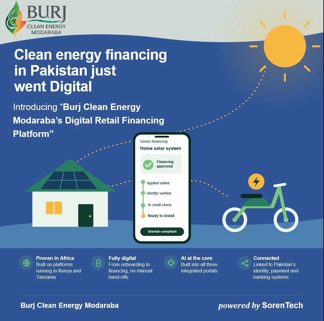 CLEAN ENERGY FINANCING IN PAKISTAN JUST WENT DIGITAL⚡ We are proud to announce the launch of: “Burj Clean Energy Modaraba’s Digita...